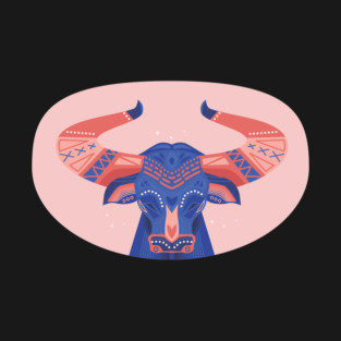 Intricate indian art inspired cow design. T-Shirt