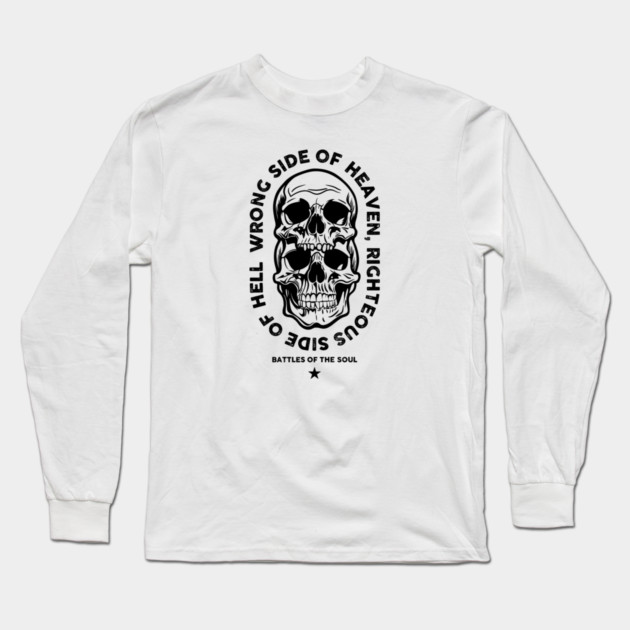 RIGHTEOUS SIDE OF HELL Long Sleeve T-Shirt by artslaves