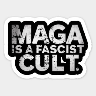 MAGA IS FASCIST CULT | SAVE DEMOCRACY ANTI MAGA Magnet