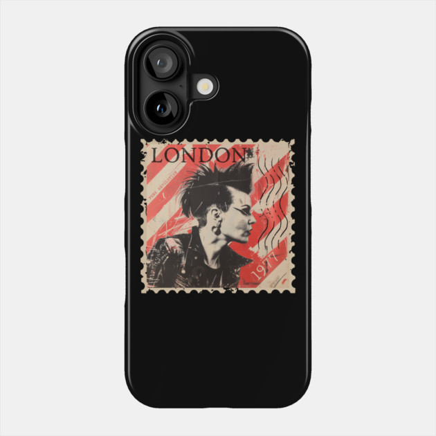 Punk Revolution 1977 London Phone Case by Timeless Chaos
