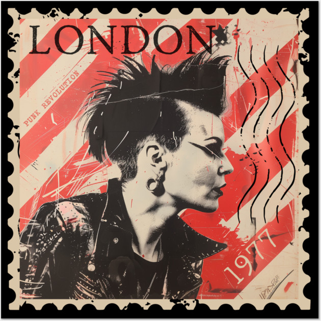 Punk Revolution 1977 London Wall Art by Timeless Chaos