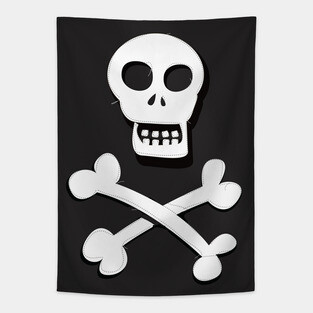 Skull and crossbones Tapestry