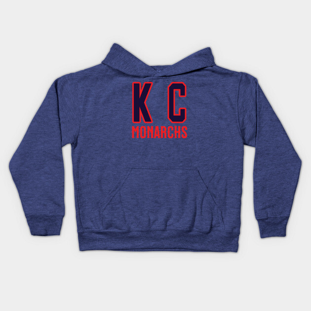 KC - Kansas City Monarchs Negro League Baseball Kids Hoodie by UrbanLifeApparel