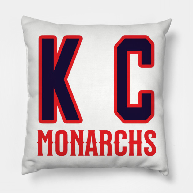 KC - Kansas City Monarchs Negro League Baseball Pillow by UrbanLifeApparel