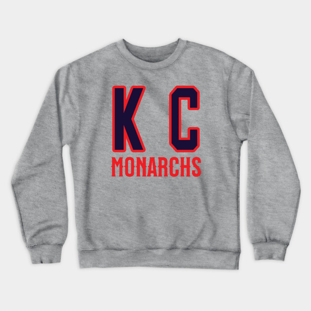 KC - Kansas City Monarchs Negro League Baseball Crewneck Sweatshirt by UrbanLifeApparel