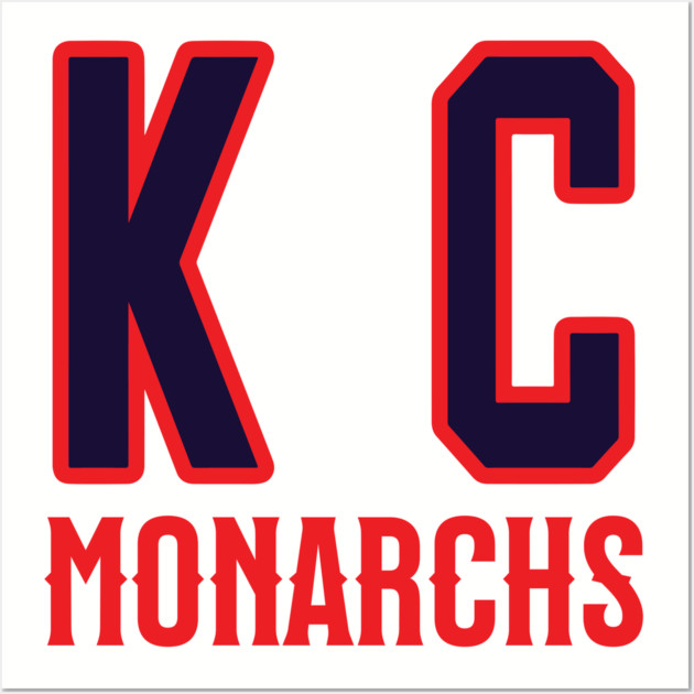 KC - Kansas City Monarchs Negro League Baseball Wall Art by UrbanLifeApparel