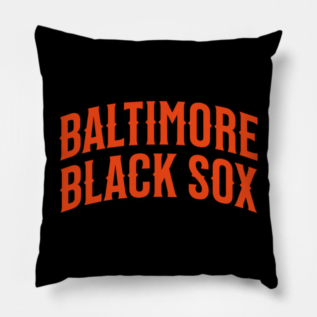 The Baltimore Black Sox Pillow by UrbanLifeApparel