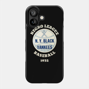 The NY Black Yankees Negro League Baseball Phone Case
