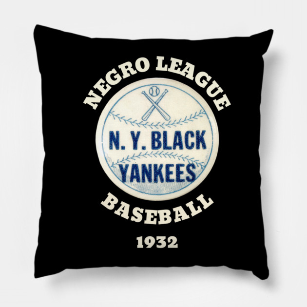 The NY Black Yankees Negro League Baseball Pillow by UrbanLifeApparel