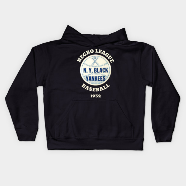 The NY Black Yankees Negro League Baseball Kids Hoodie by UrbanLifeApparel