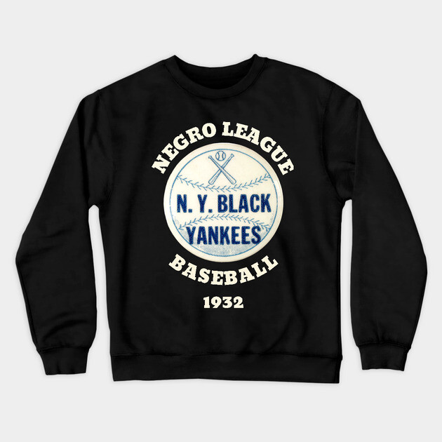 The NY Black Yankees Negro League Baseball Crewneck Sweatshirt by UrbanLifeApparel