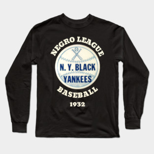 The NY Black Yankees Negro League Baseball Long Sleeve T-Shirt