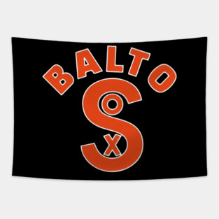 The Baltimore Black Sox Negro League Baseball Logo Tapestry