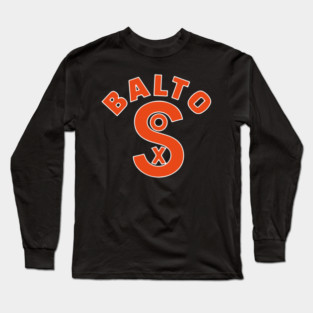 The Baltimore Black Sox Negro League Baseball Logo Long Sleeve T-Shirt