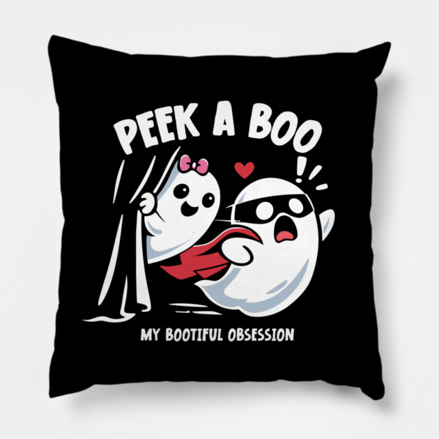 PEEK A BOO Pillow by artslaves