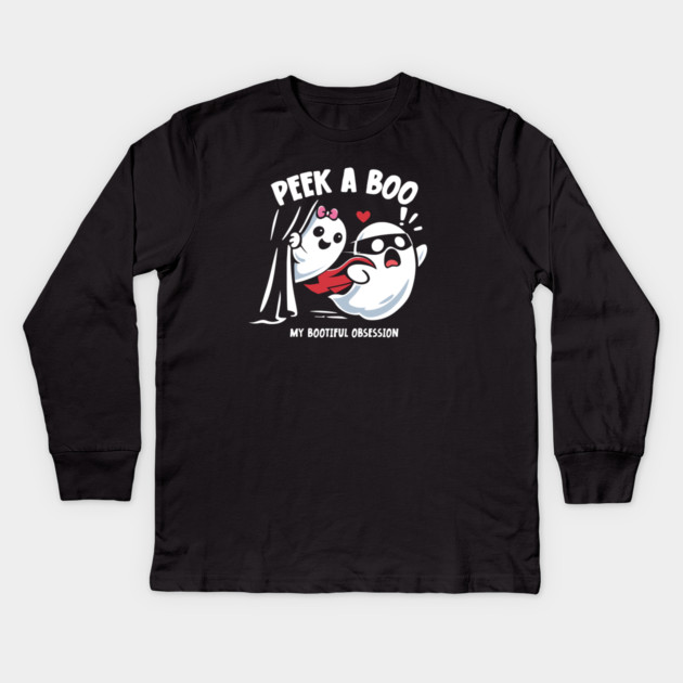 PEEK A BOO Kids Long Sleeve T-Shirt by artslaves