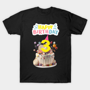 Happy Birthday 3th T-Shirt