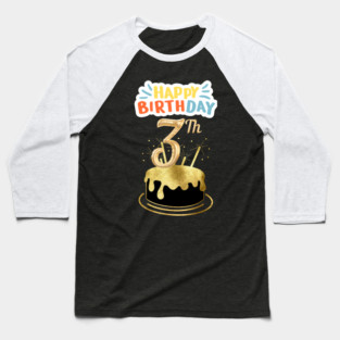 Happy Birthday 3th Baseball T-Shirt