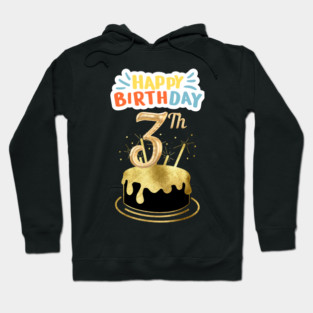 Happy Birthday 3th Hoodie