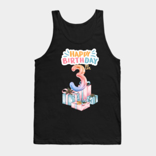 Happy Birthday 3th Tank Top