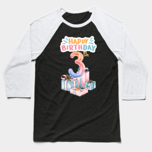 Happy Birthday 3th Baseball T-Shirt