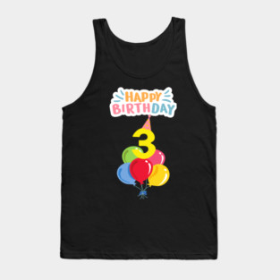 Happy Birthday 3th Tank Top