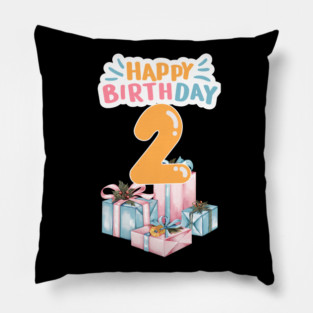 Happy Birthday 2th Pillow