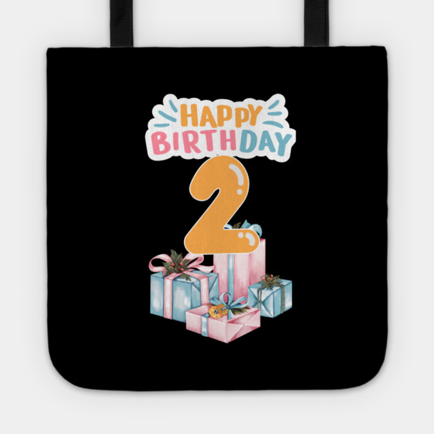 Happy Birthday 2th Tote by BlackMeme94