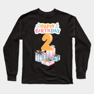Happy Birthday 2th Long Sleeve T-Shirt