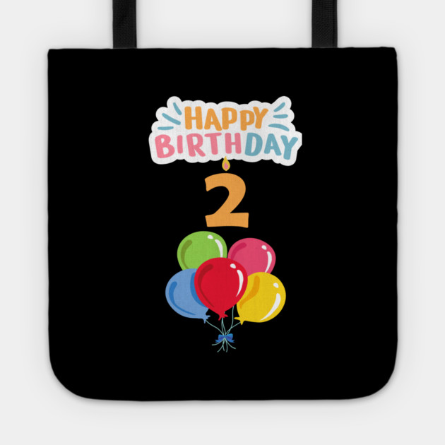 Happy Birthday 2th Tote by BlackMeme94