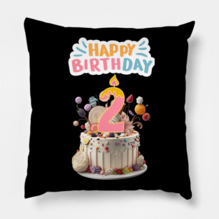 Happy Birthday 2th Pillow