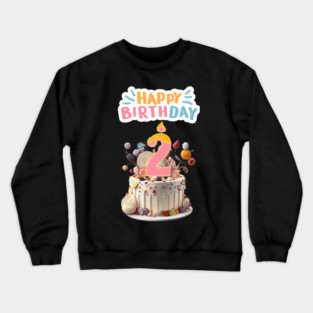 Happy Birthday 2th Crewneck Sweatshirt