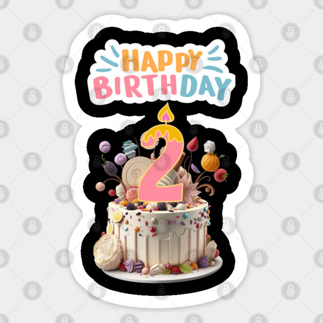 Happy Birthday 2th Sticker by BlackMeme94
