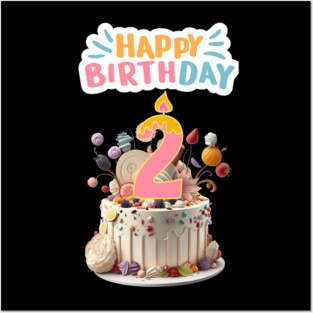 Happy Birthday 2th Posters and Art