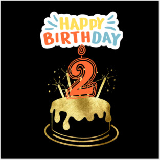 Happy Birthday 2th Posters and Art