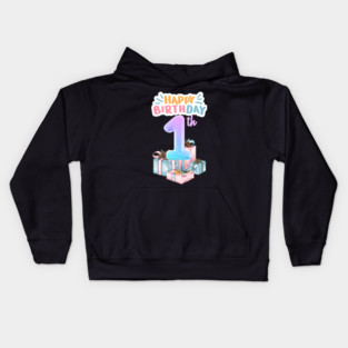Happy Birthday 1th Kids Hoodie