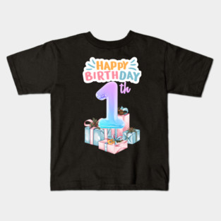 Happy Birthday 1th Kids T-Shirt