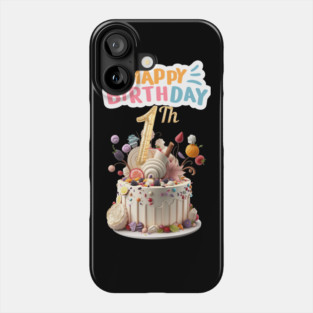 Happy Birthday 1th Phone Case