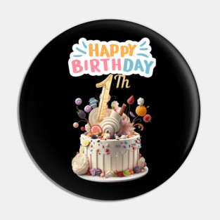 Happy Birthday 1th Pin