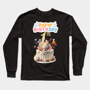 Happy Birthday 1th Long Sleeve T-Shirt