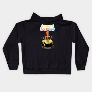 Happy Birthday 1th Kids Hoodie