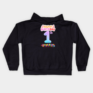 Happy Birthday 1th Kids Hoodie