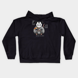 I'm A Mess Opossum Kids Hoodie