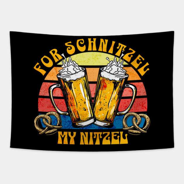 Retro For schnitzel, my Nitzel Oktoberfest Tapestry by HolidayBug