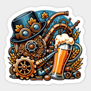 Steampunk Oktoberfest Sticker