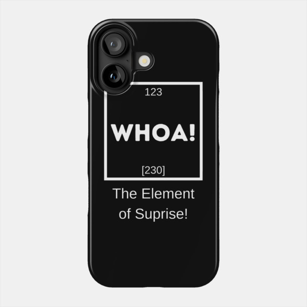 Whoa! The Element of Suprise Phone Case by MakerMind8.2