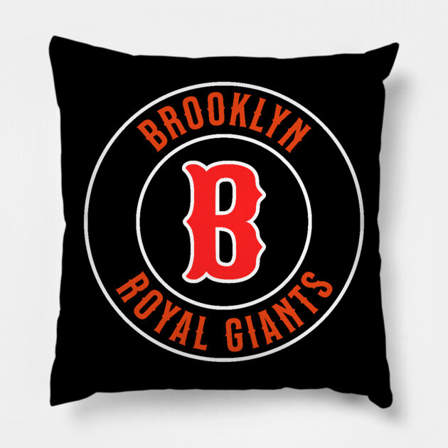 The Brooklyn Royal Giants Negro League Baseball Pillow by UrbanLifeApparel