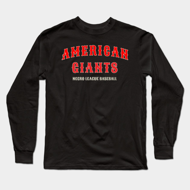 Chicago American Giants - Negro League Baseball Long Sleeve T-Shirt by UrbanLifeApparel