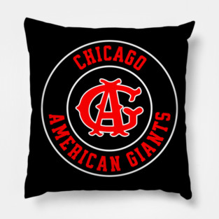 The Chicago American Giants Circle Logo Negro League Baseball Pillow