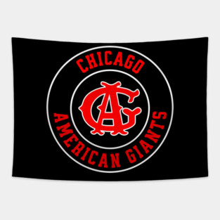 The Chicago American Giants Circle Logo Negro League Baseball Tapestry